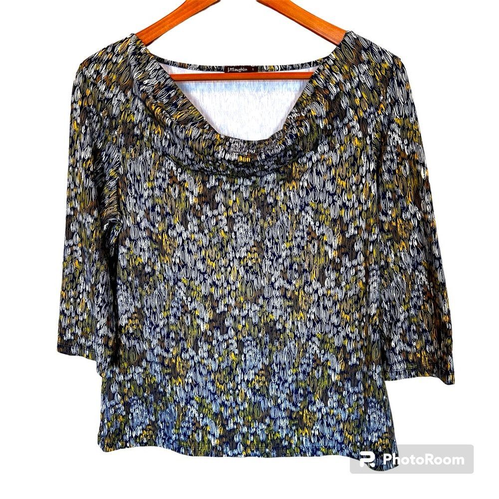 J. McLaughlin Catalina Top 3/4 Sleeves Size 4